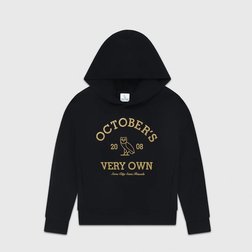 OVO Youth Large Black Sweatshirt with Gold Accents